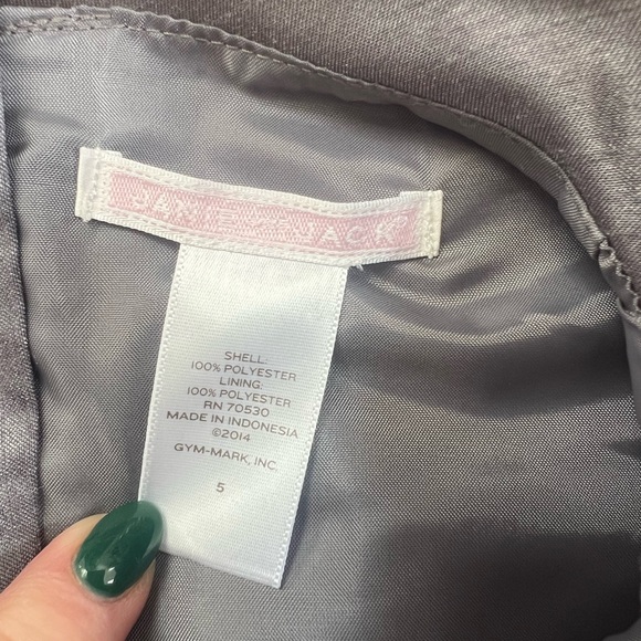 Elegant Charcoal Dress NWOT 5 - Picture 3 of 4